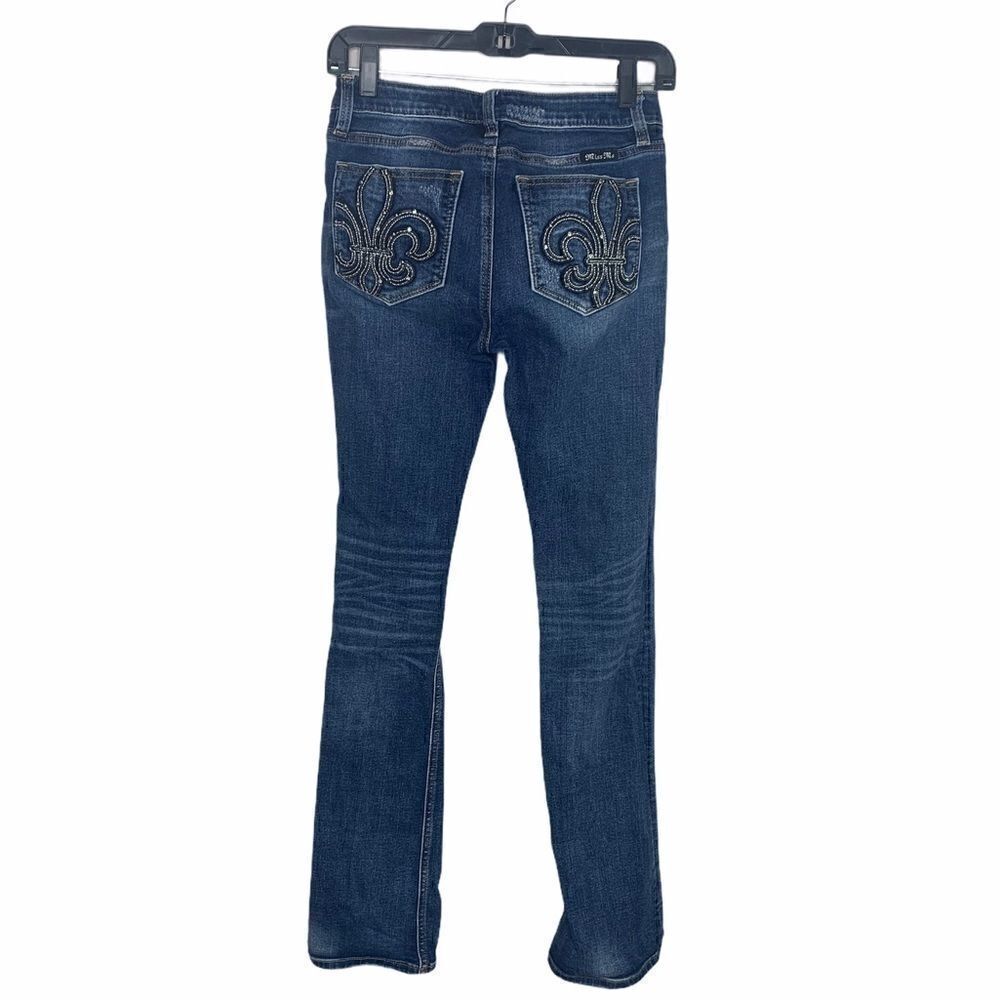 Miss Me fleur de lis slim boot jeans size 25